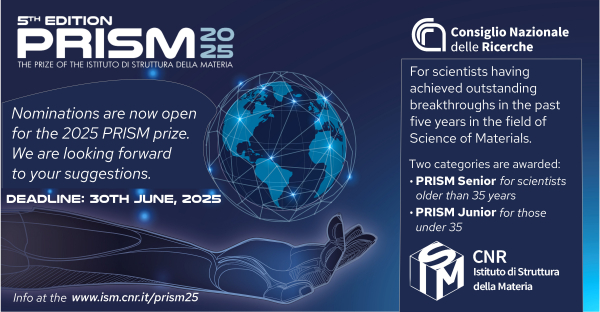 PRISM2025 - Aperte le candidature